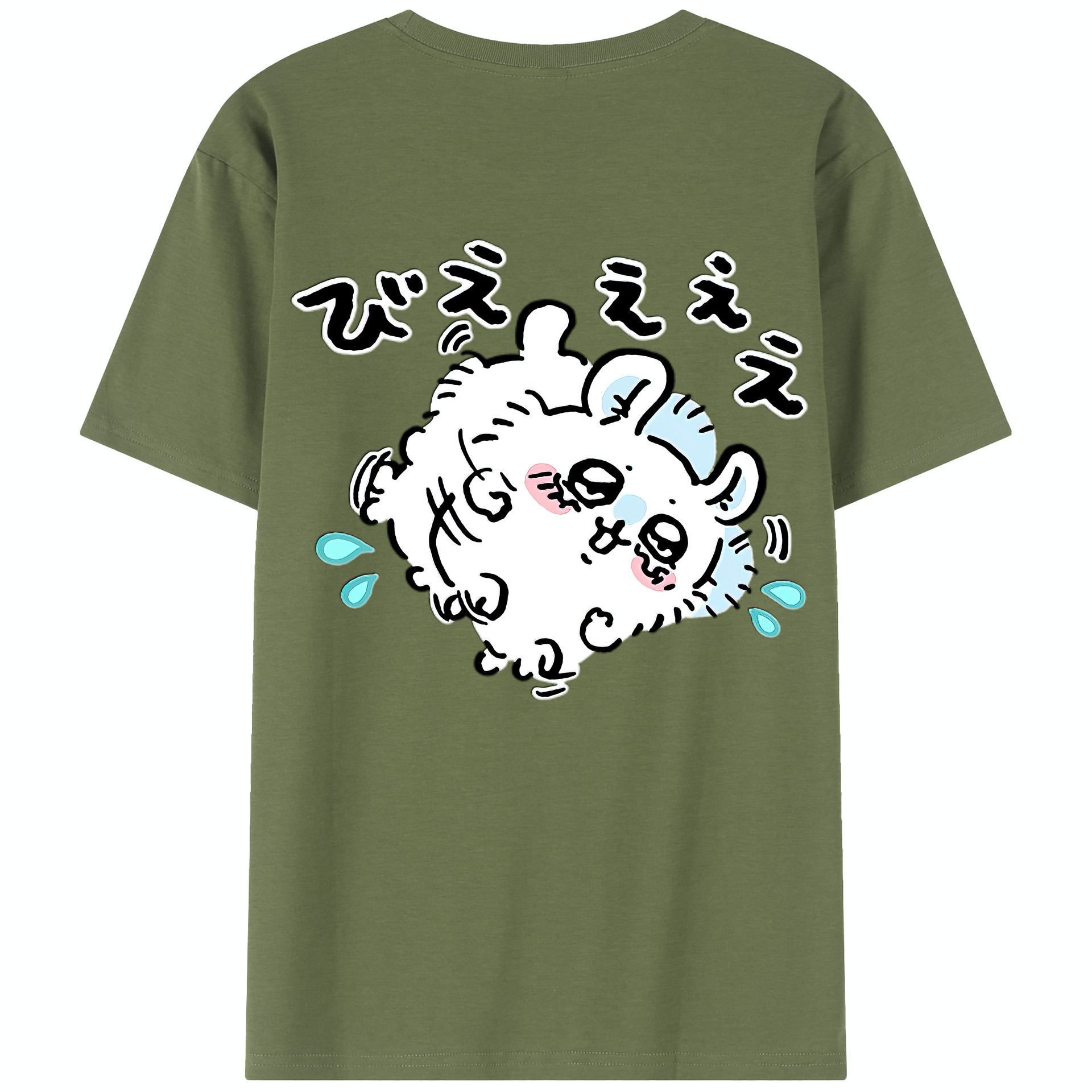 （画像用） ちいかわ モモンガ Chii-kawa Momonga 綿100％半袖Tシャツ（背面プリント）